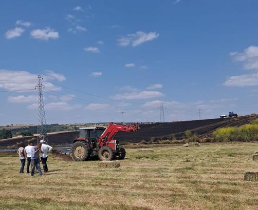 Malkara'da 100 dönüm buğday tarlası yandı