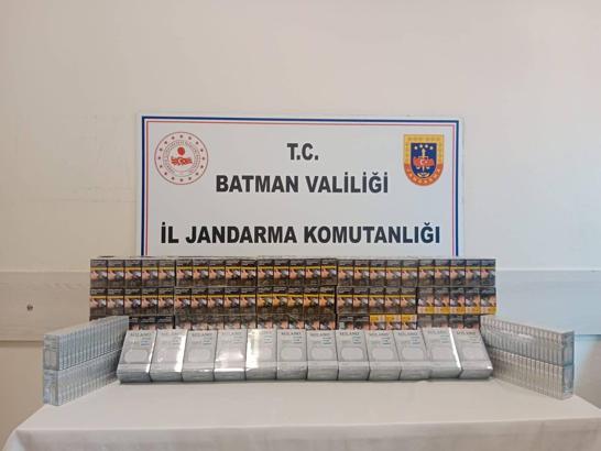 Batman'da jandarmadan kaçak sigara operasyonu