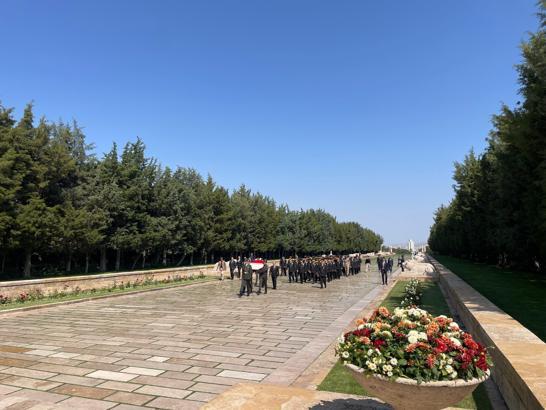 Jandarmadan Anıtkabir'e 186'ncı kuruluş yıl dönümü ziyareti