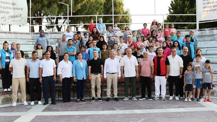 Köşklü dezavantajlı çocuk ve aileleri Kuşadası'nda kampta bir araya geldi