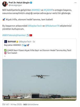 AKINCI'dan ÇAKIR füzesi ile hedefe tam isabet (2)