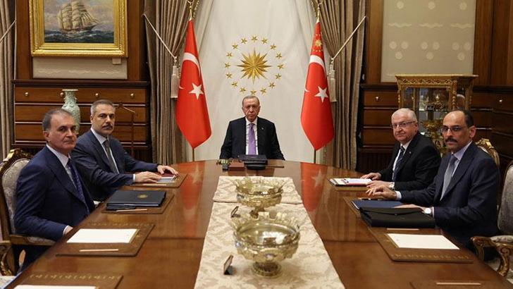 Cumhurbaşkanı Erdoğan başkanlığında 'güvenlik' toplantısı