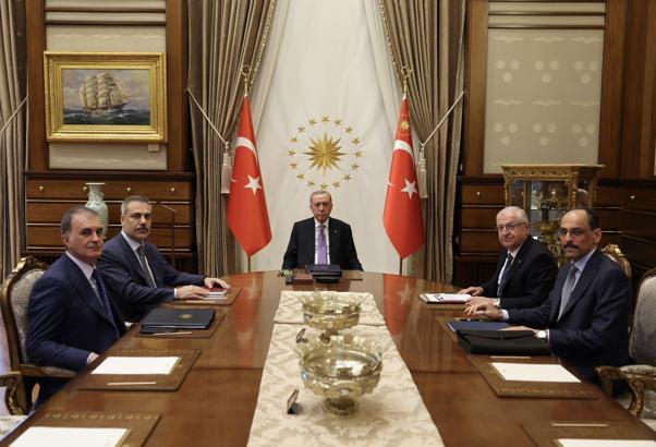 Cumhurbaşkanı Erdoğan başkanlığında 'güvenlik' toplantısı