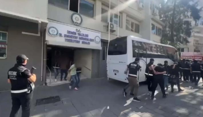 İzmir'de suç örgütüne operasyonda 17 tutuklama