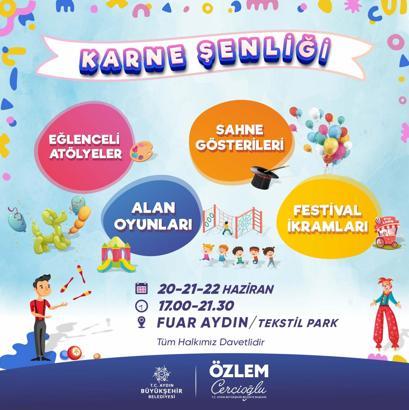 Aydın'da öğrencilere karne hediyesi