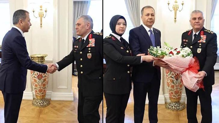 Bakan Yerlikaya, Jandarma Genel Komutanı Orgeneral Çardakcı'yı kabul etti