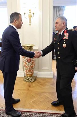 Bakan Yerlikaya, Jandarma Genel Komutanı Orgeneral Çardakcı'yı kabul etti