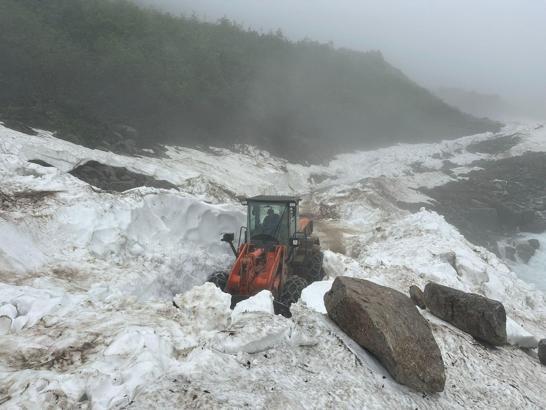 Rize'de karla mücadele