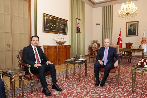 TBMM Başkanı Kurtulmuş, Arıkan'ı kabul etti