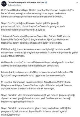 DMM'den, Özgür Özel'in Akın Gürlek hakkındaki iddialarına açıklama