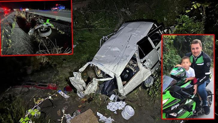 Sakarya'da otomobil ile 2 motosiklet çarpıştı; 2 ölü, 2 yaralı