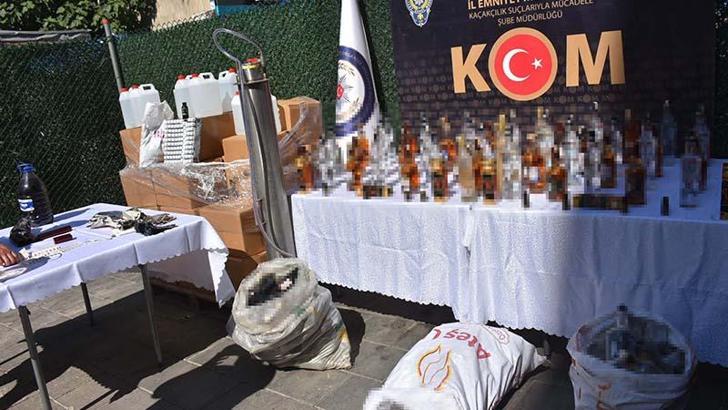 2 ildeki sahte içki operasyonunda 6 tutuklama