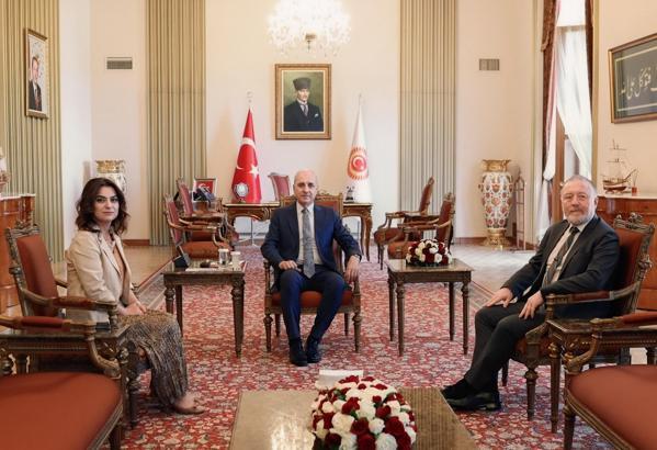TBMM Başkanı Numan Kurtulmuş, DEM Parti'li Temelli ve Koçyiğit'i kabul etti