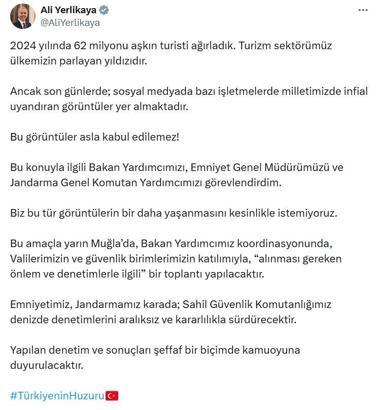 Bakan Yerlikaya'dan turizm bölgelerine ilişkin açıklama