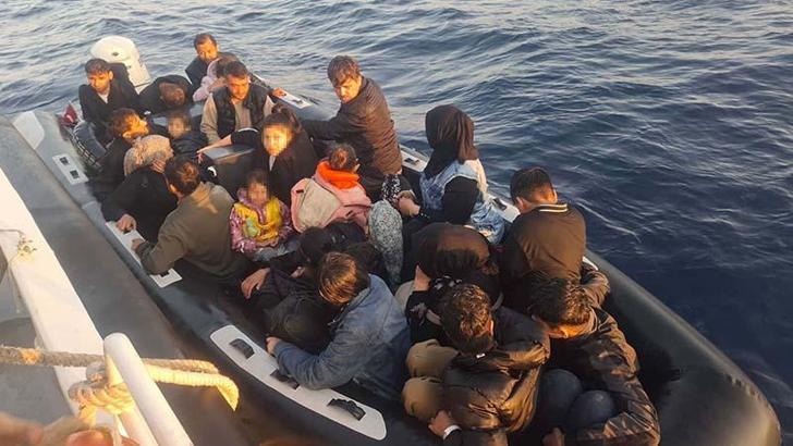 Çanakkale'de 37 kaçak göçmen ile 2 göçmen organizatör yakalandı