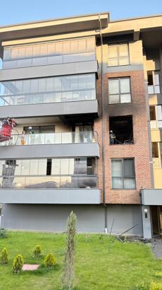 Evdeki buzdolabından çıkan yangını itfaiye söndürdü