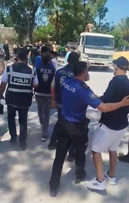 Bodrum'da 'reklam tabelası' gerginliği: 1 gözaltı