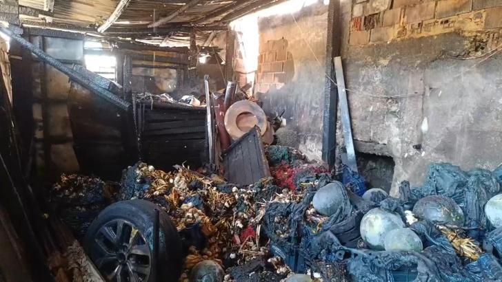 Elazığ’da odunlukta çıkan yangın söndürüldü; 1 yaralı