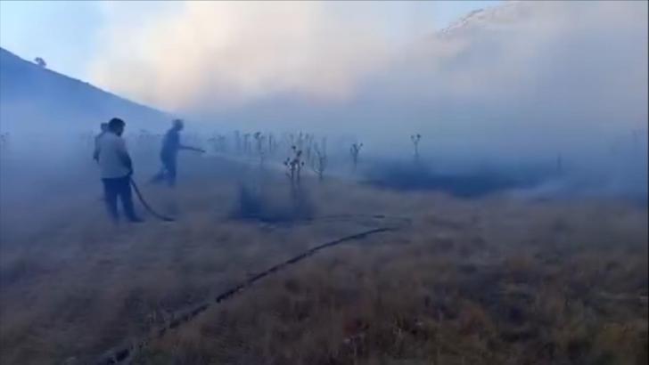 Diyarbakır’da örtü yangını, 1 saatte kontrol altına alındı