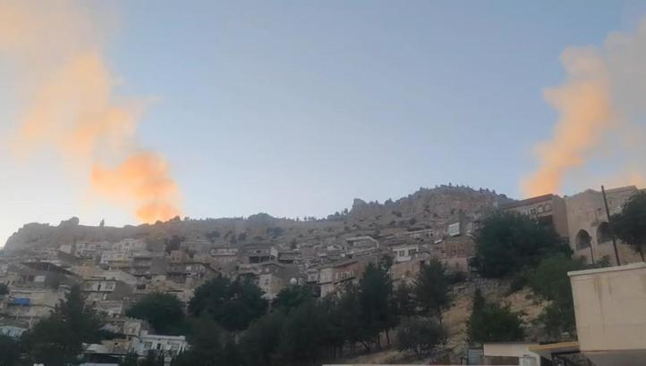 Mardin Kalesi eteklerinde 3 ayrı noktada örtü yangını