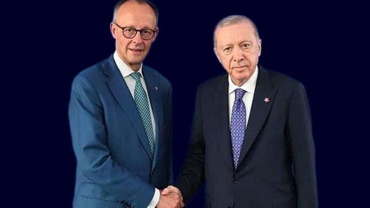 Cumhurbaşkanı Erdoğan, Almanya Başbakanı Merz ile görüştü