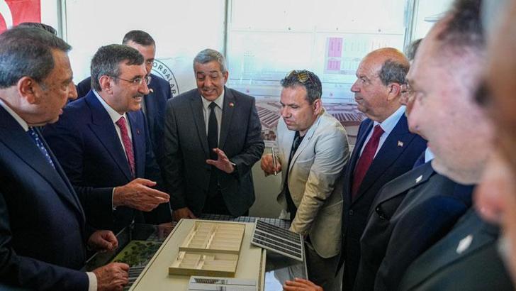 Cumhurbaşkanı Yardımcısı Yılmaz, KKTC'de Cumhurbaşkanı Tatar ve Başbakan Üstel ile Güzelyurt'u ziyaret etti