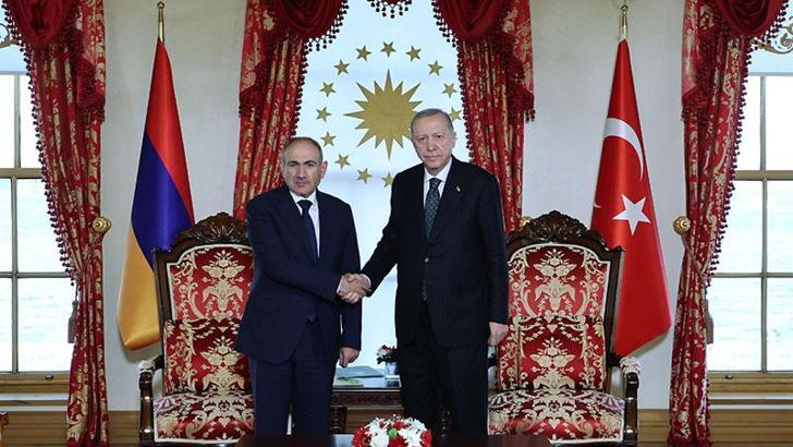 Cumhurbaşkanı Erdoğan, Ermenistan Başbakanı Paşinyan'ı kabul etti