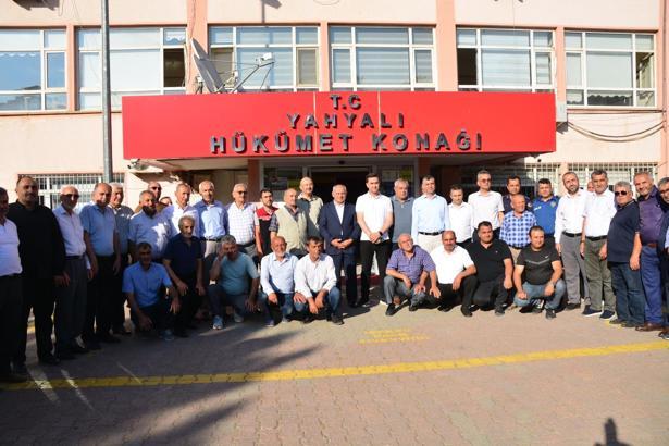 Yahyalı kaymakamına veda programı düzenlendi