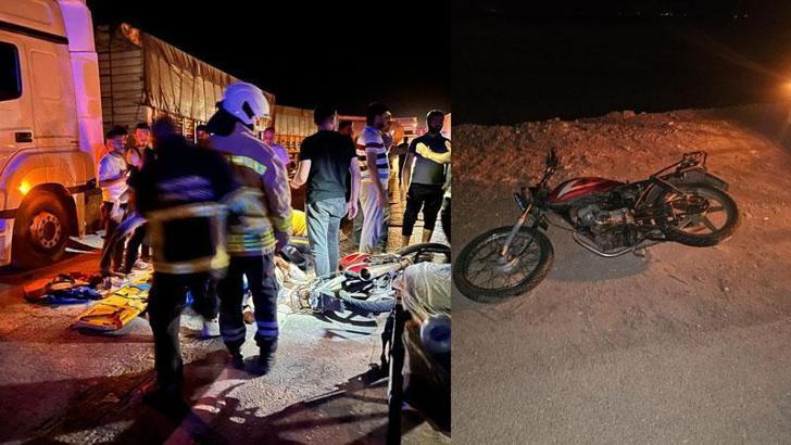 Mardin'de TIR ile motosiklet çarpıştı: 2 ölü