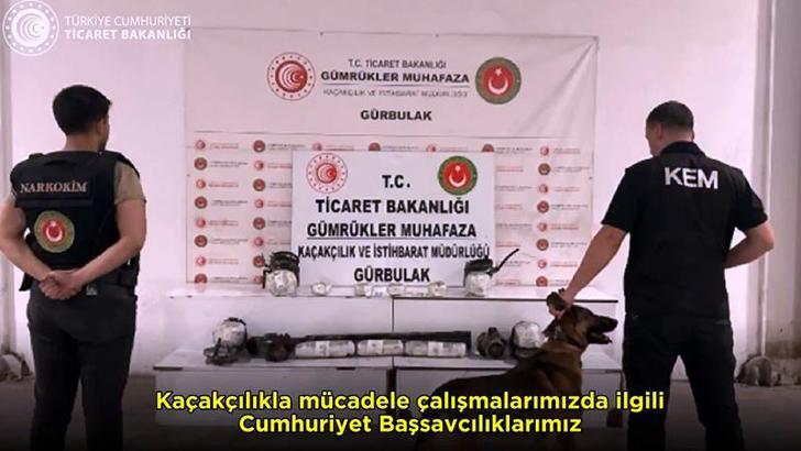 Ağrı sınırında 1 ton uyuşturucu madde ele geçirildi