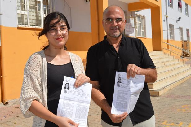 Mardin’de baba kız birlikte üniversite sınavına girdi
