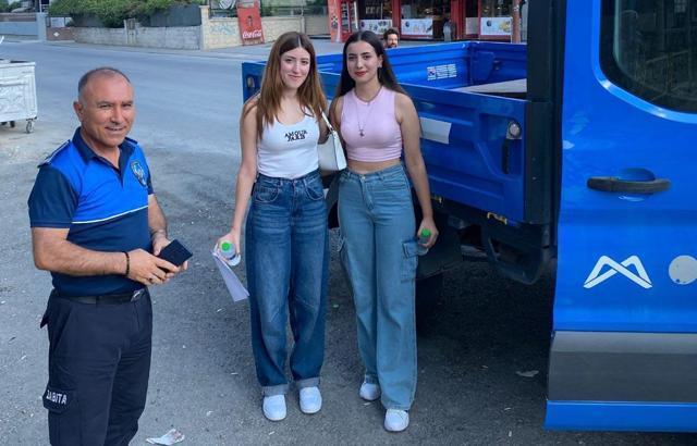 Sınava yetişmelerine zabıta yardımcı oldu