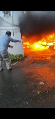 İstanbul - Sarıyer'de garaj kundakladı; 1 kişiyi yaraladı gasbettiği motosikletle kaçarken yakalandı