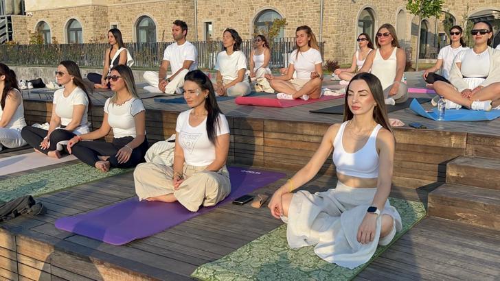 Kapadokya'da 'yoga' etkinliği
