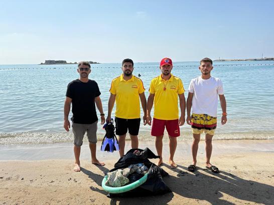 Yumurtalık Belediyesi, su altı temizliği yaptı