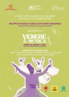 Mevlevi seması, Roma'daki 2 bin yıllık Kolezyum'da yankılanacak