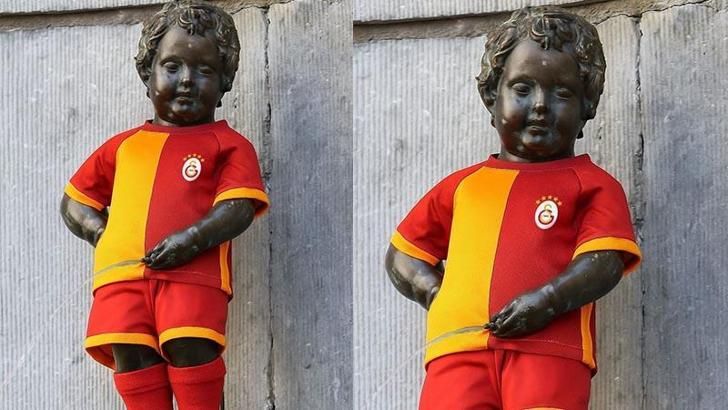 Mannaken Pis heykelinin yeni kostümü, Galatasaray forması olacak