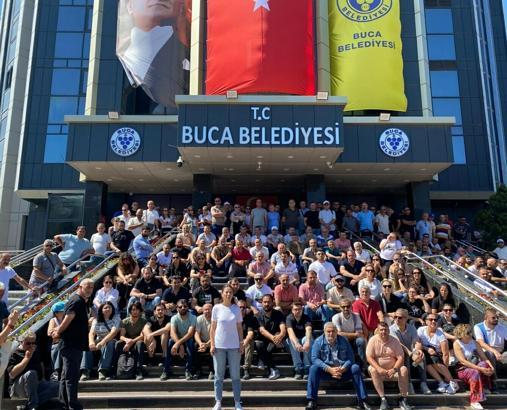 Buca'da grev 6'ncı gününde; bazı işçilerin işine son verildi