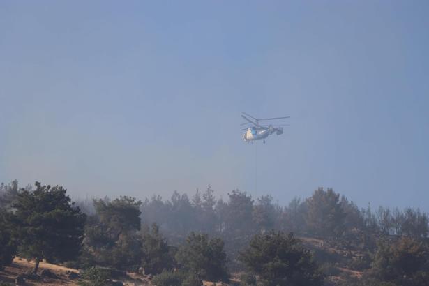 Manisa'daki orman yangını 2'nci gününde