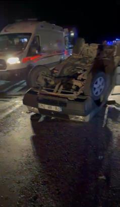 Karabük’te otomobil, takla atıp ters döndü: 4 yaralı