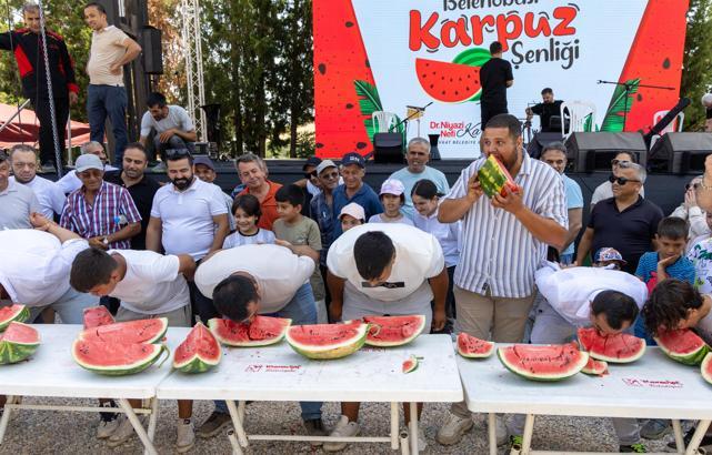 Manavgat’ta Belenobası Karpuz Şenliği yapıldı