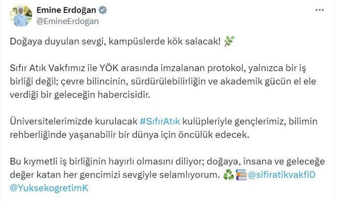 Emine Erdoğan: Gençlerimiz, bilimin rehberliğinde yaşanabilir bir dünya için öncülük edecek