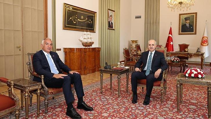 TBMM Başkanı Kurtulmuş, Bakan Ersoy'u kabul etti