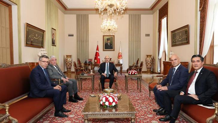 TBMM Başkanı Kurtulmuş, Dervişoğlu'nu kabul etti