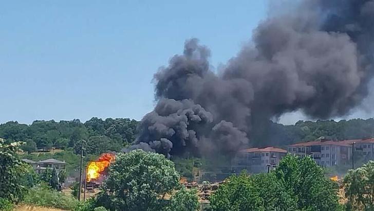 Sakarya Orman İşletme Müdürlüğü'nün deposunda yangın; ormana da sıçradı