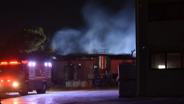 İzmir’de kimya fabrikasında korkutan yangın