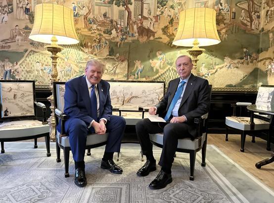 Cumhurbaşkanı Erdoğan, ABD Başkanı Trump ile bir araya geldi