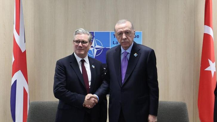 Cumhurbaşkanı Erdoğan, İngiltere Başbakanı Starmer ile görüştü