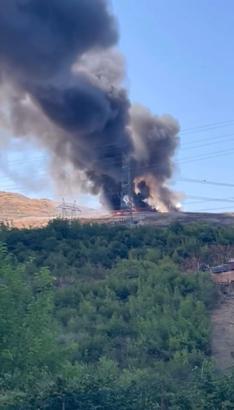 Kocaeli'de çöp depolama alanında yangın