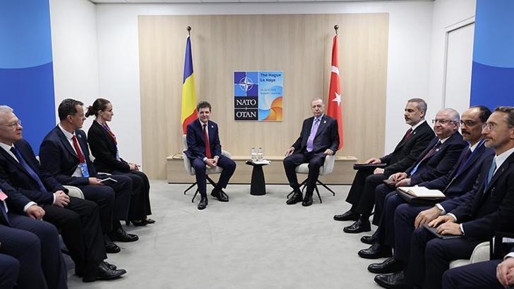 Cumhurbaşkanı Erdoğan, Romanya Cumhurbaşkanı Dan ile görüştü